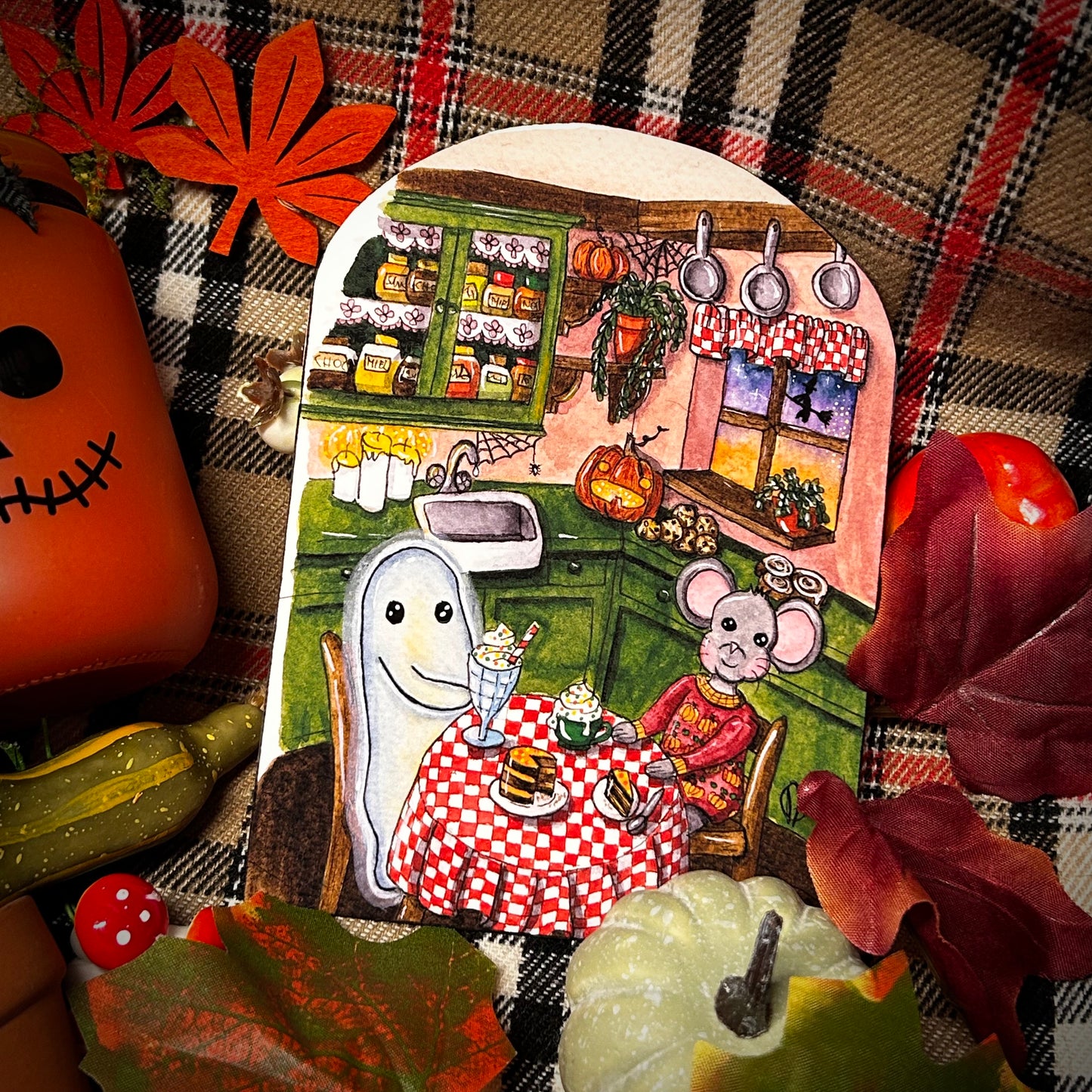 L’illustration « Halloween gourmand chez la souris »