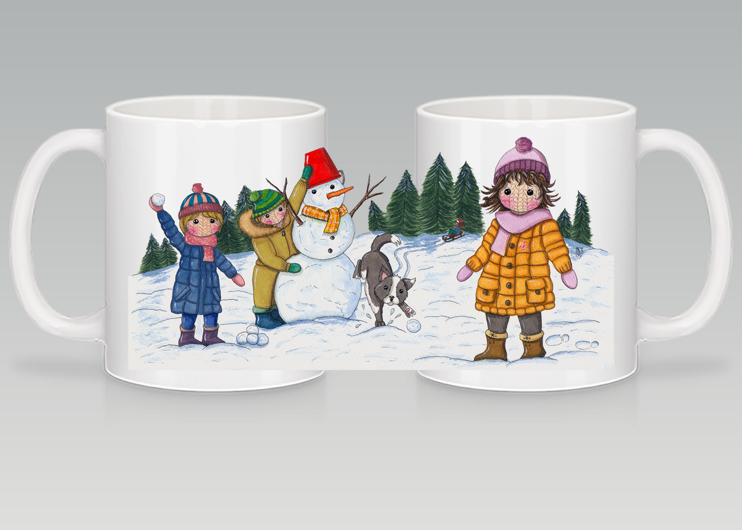La tasse " Les plaisirs d’hiver "