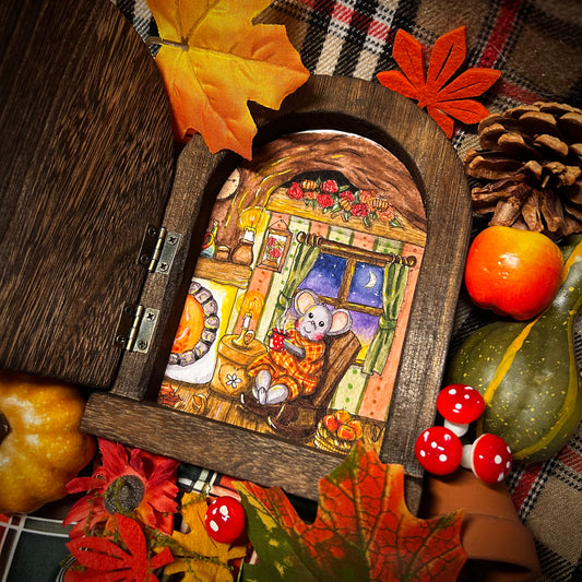 L’illustration « Douceur d’automne chez la souris »