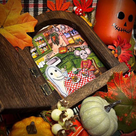 L’illustration « Halloween gourmand chez la souris »